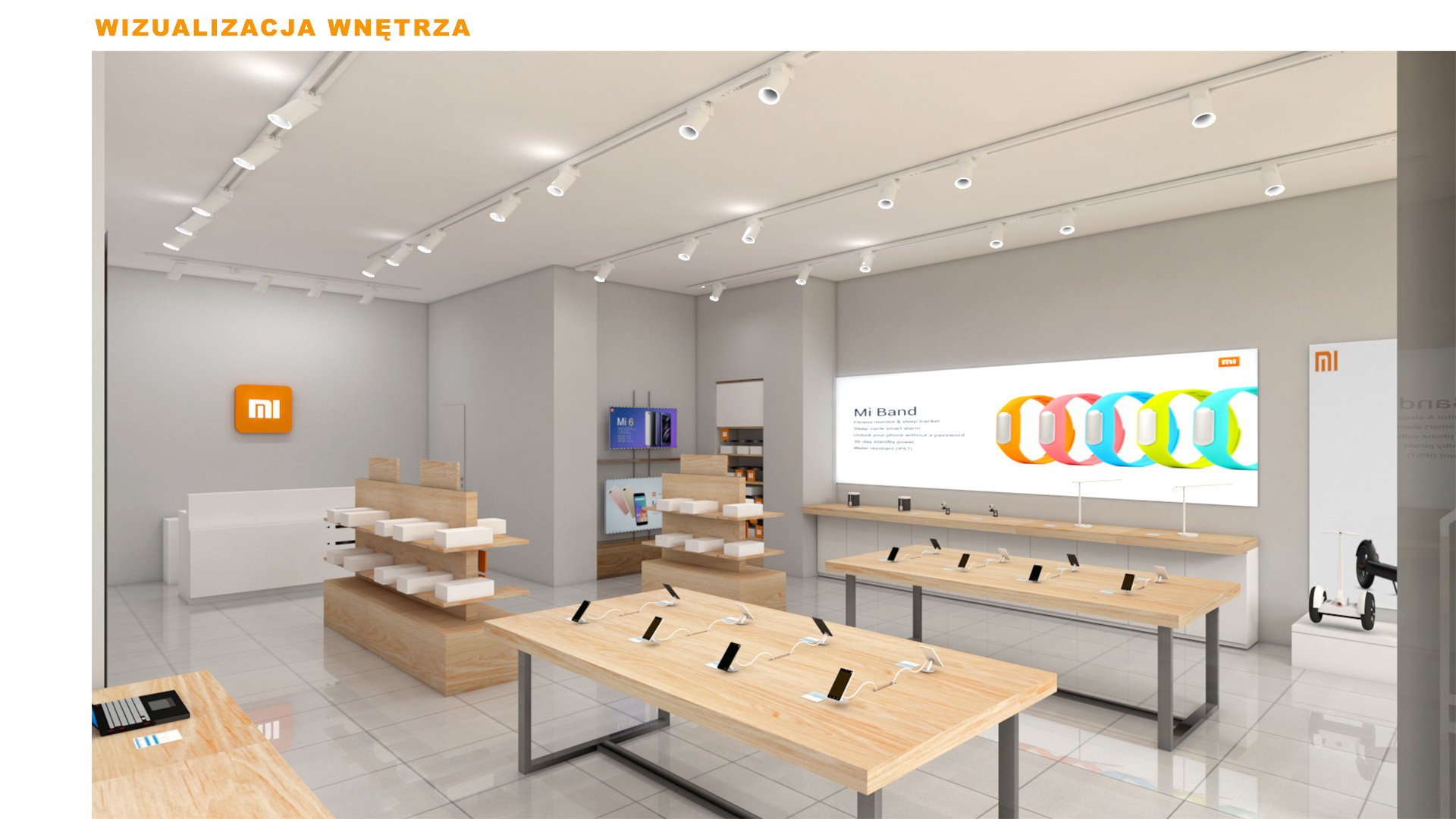 Mi-Store - Lublin - Centrum Plaza - wizualizacja wnętrza