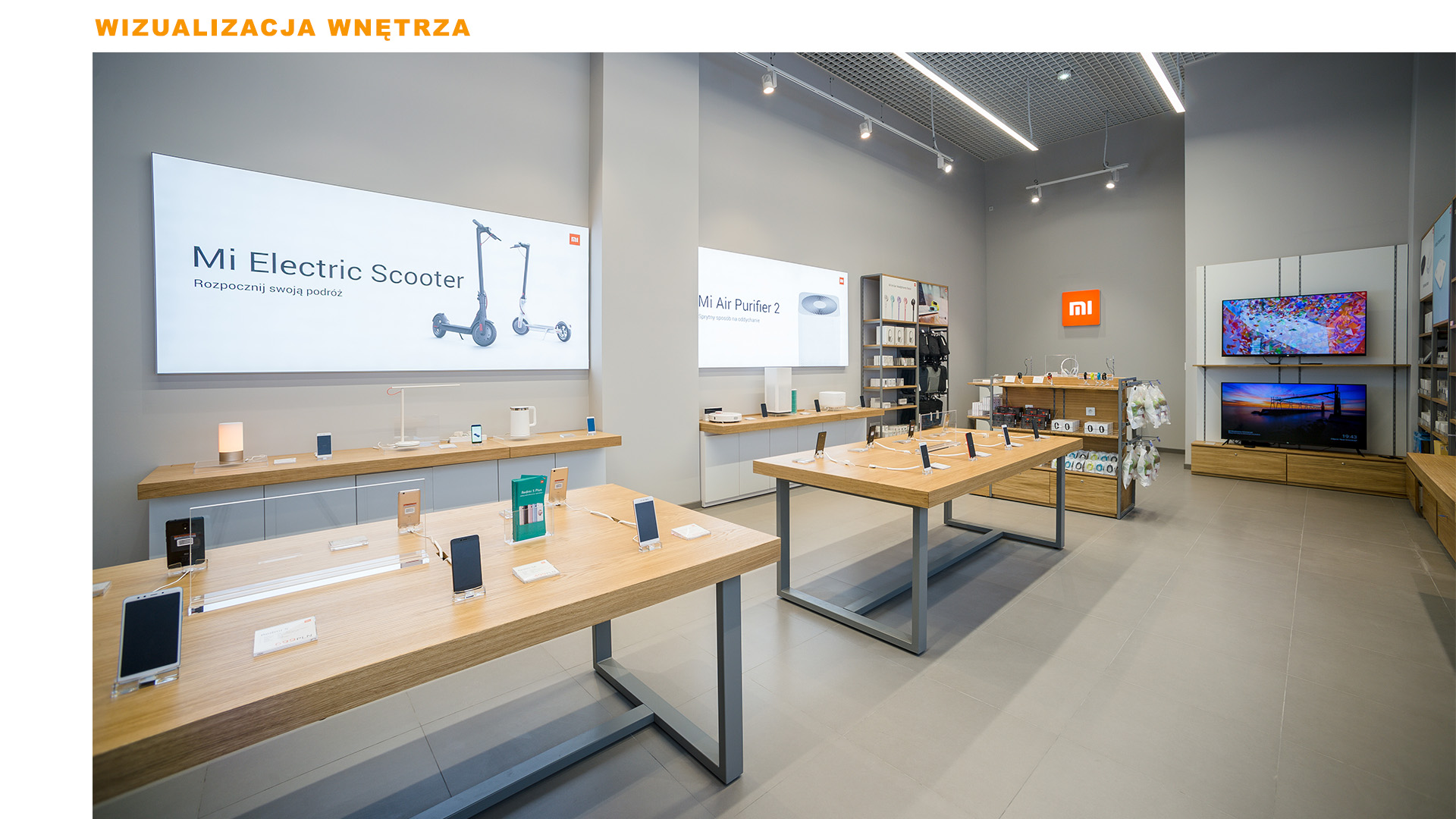 Mi-Store - Kraków - Centrum Handlowe - Serenada - wizualizacja wnętrza